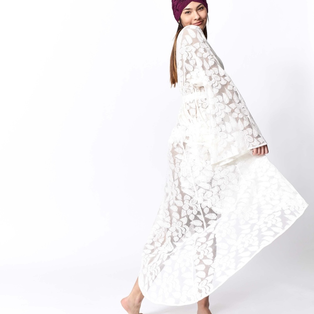 Casablanca Lace Kaftan Floor Length